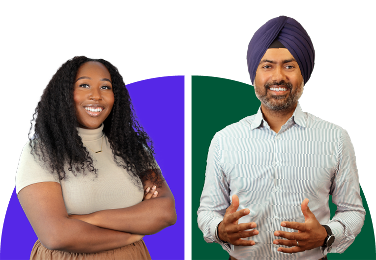 AryX  Markets employees Bithja and Mandeep